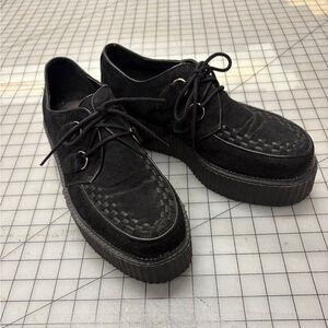 Demonia Black Suede Creepers